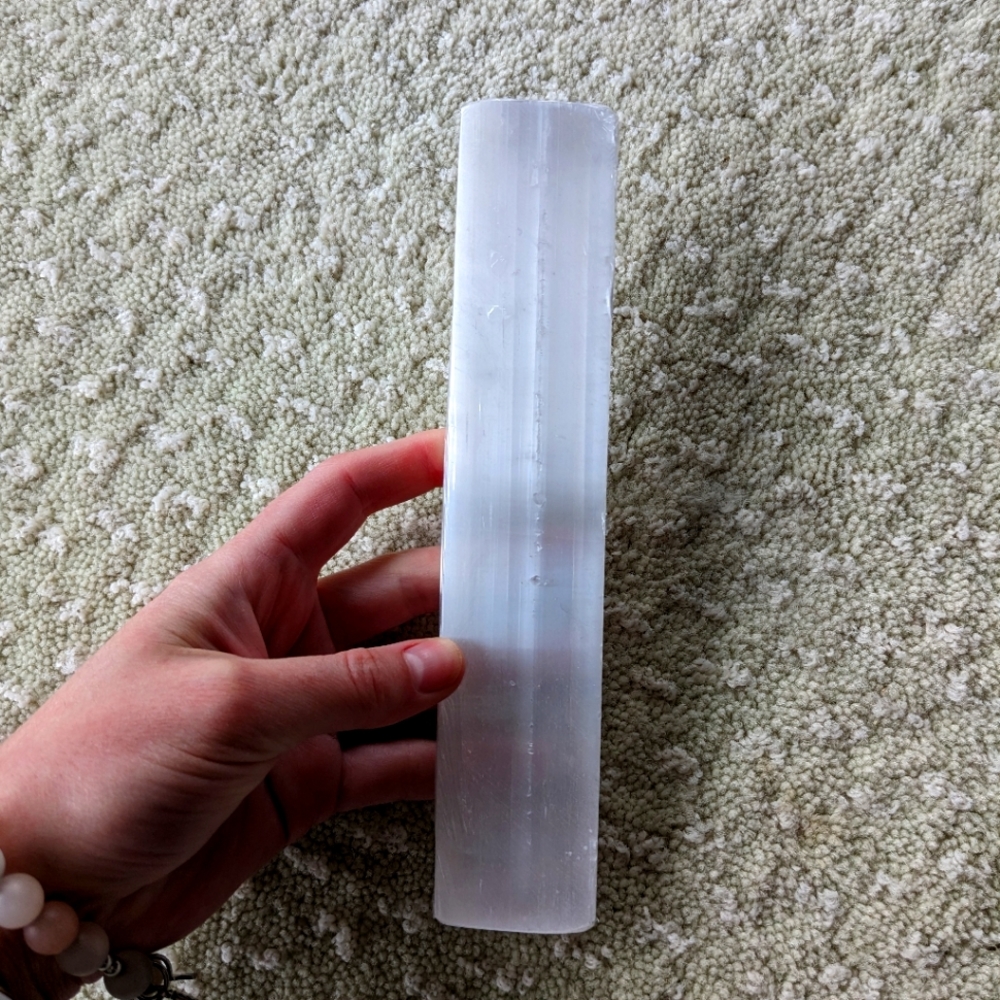BRAND NEW Selenite plate still wrapped up